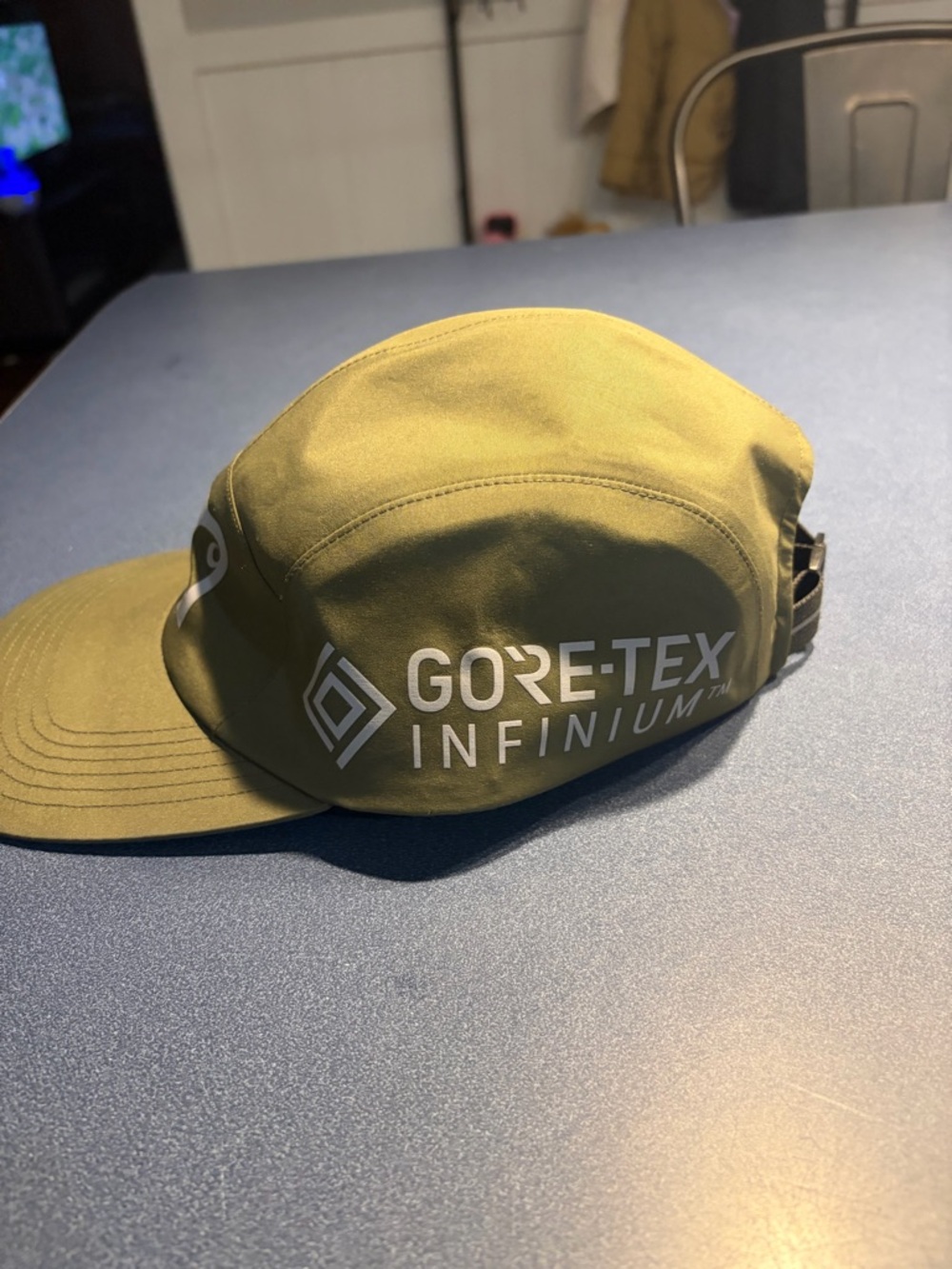 Carhartt Olive Green Strapback Cap with Interior Logo - Picture 2 of 5